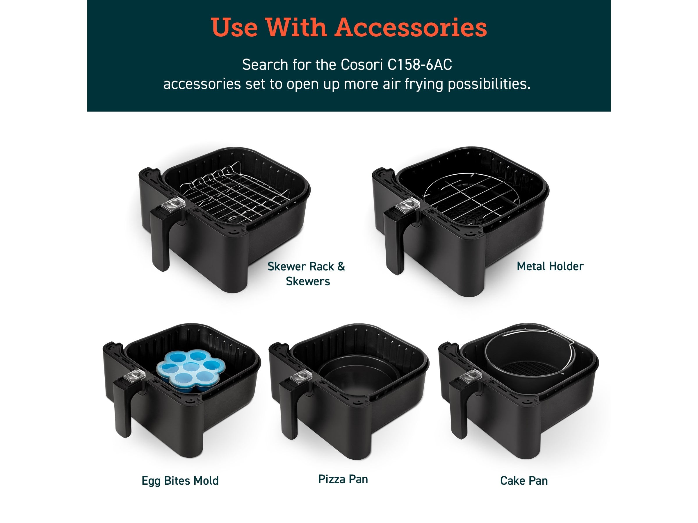 Korg för Cosori Premium 5,5-liters Airfryer